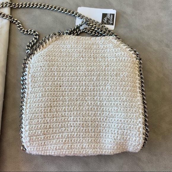 Falabella TINY Crochet Flower Crossbody Tote Bag - Picture 8 of 15